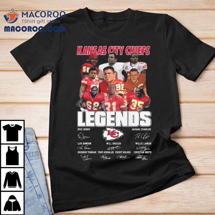 Kansas City Chiefs Legends Players Signatures 2025 Shirt
