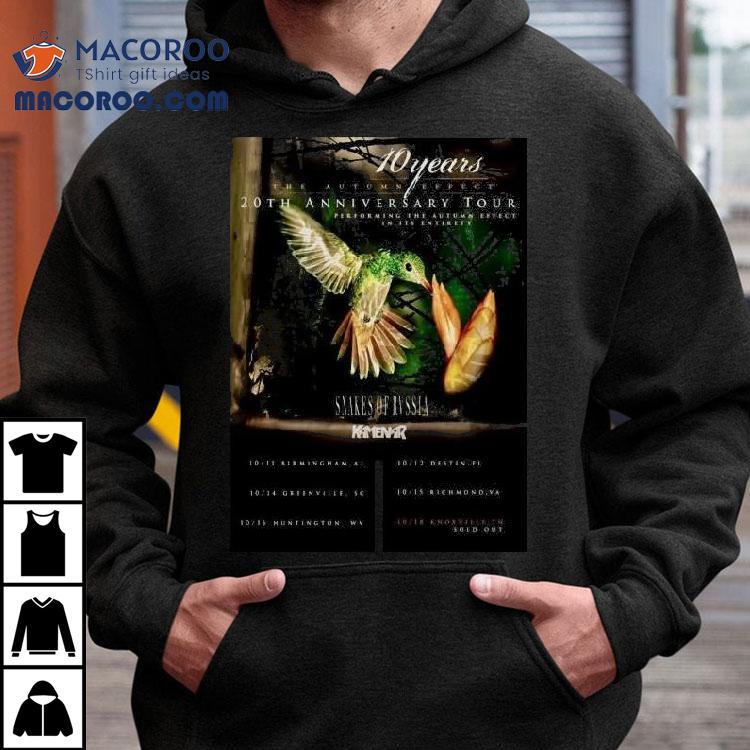 10 Years The Autumn Effect 10th Anniversary Tour October 2025 Shirt