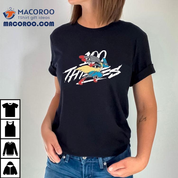 100 Thieves Mega Lucario Pokmon Shirt