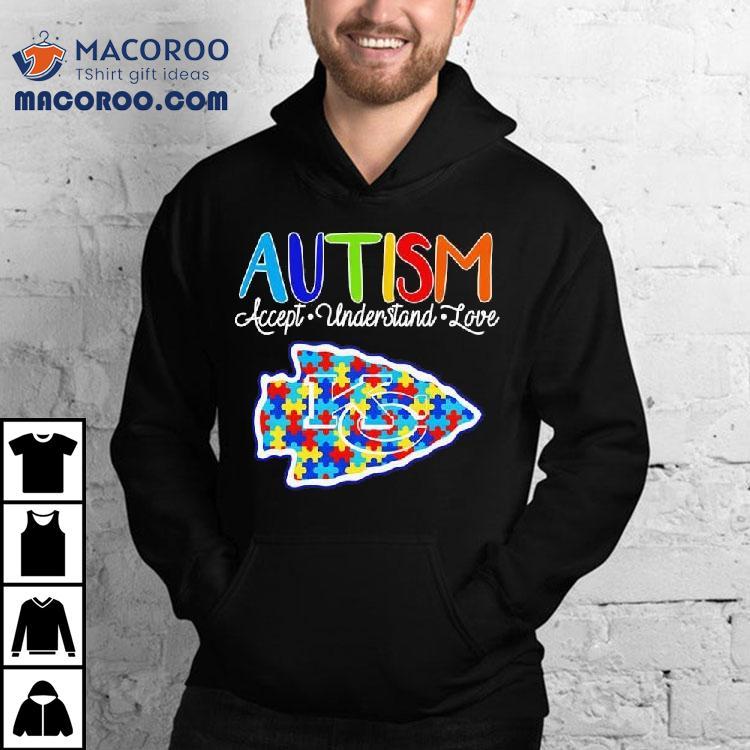 Kansas City Chiefs Autism Accept Understand Love Shirt